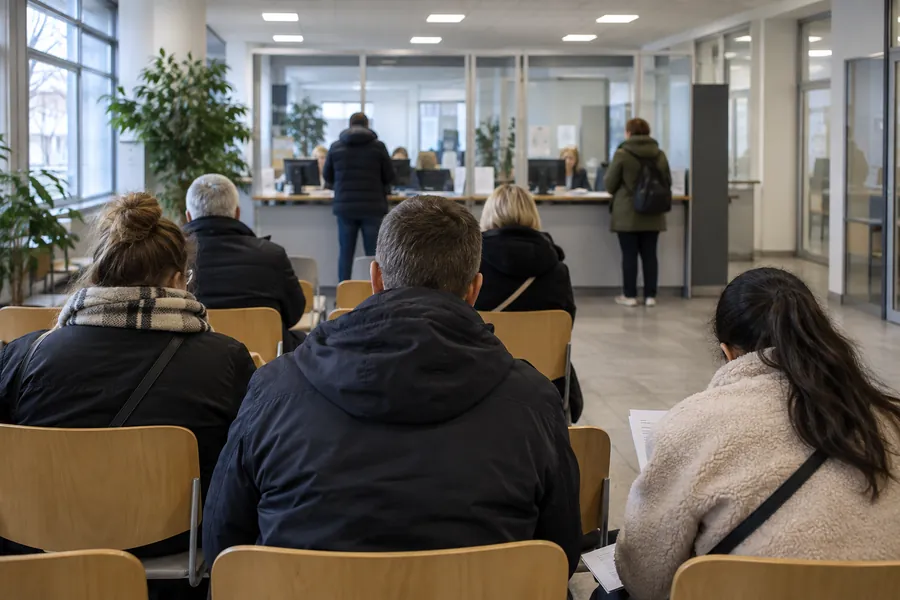 Frau plant wichtige Aufgaben vor dem Umzug