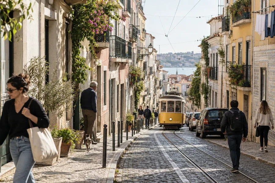 Alltagsszene in Portugal